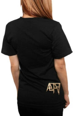 Gold Blooded (Women's Black/Red V-Neck)(Gold Blooded Womens Black Gold V Neck) -Bold Threads Back 57ab9077 8a1f 4972 80cf 6dafa5e30c22