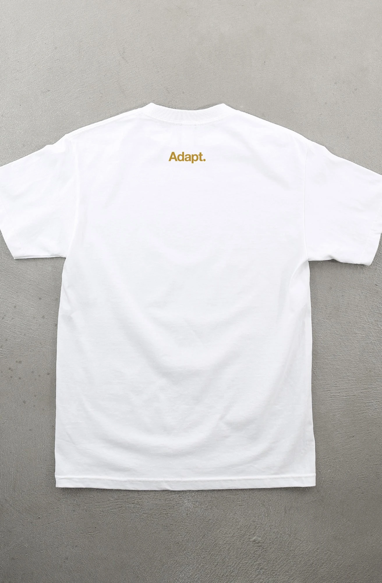 Gold Blooded Script (Men's White Tee)(Gold Blooded Script Mens White Tee) 5 Gold Blooded Script (Men's White Tee)(Gold Blooded Script Mens White Tee) - Image 3