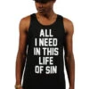 LAST CALL - Breezy Excursion X Adapt :: All I Need (Clyde) (Men's Black Tank)(Breezy Excursion X Adapt All I Need Clyde Mens Black Tank) -Bold Threads Clyde Btank