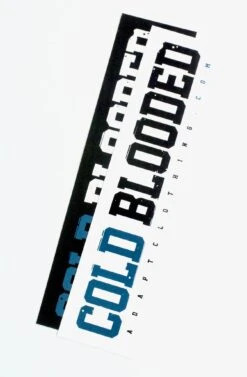 Cold Blooded II (Black And White Sticker 2-Pack)(Cold Blooded Sticker 2 Pack)