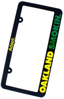Oakland Smokin (Black/Green License Plate Frame)(Oakland Smokin Black Green License Plate Frame)