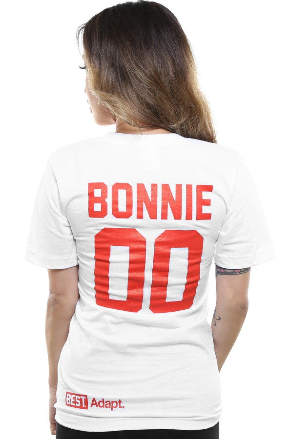 LAST CALL - Breezy Excursion X Adapt :: Down To Ride (Bonnie) XXOO Edition (Women's White/Red V-Neck)(Breezy Excursion X Adapt Down To Ride Bonnie Xxoo Edition Womens White Red V Neck) 4 LAST CALL - Breezy Excursion X Adapt :: Down To Ride (Bonnie) XXOO Edition (Women's White/Red V-Neck)(Breezy Excursion X Adapt Down To Ride Bonnie Xxoo Edition Womens White Red V Neck) - Image 2