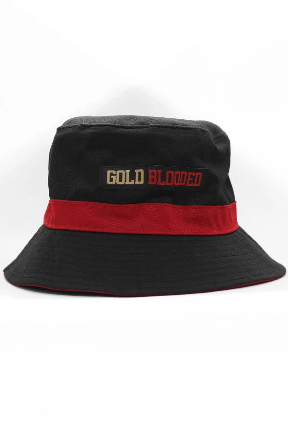 Gold Blooded (Black Bucket Hat)(Gold Blooded Black Bucket Hat) 3 Gold Blooded (Black Bucket Hat)(Gold Blooded Black Bucket Hat)