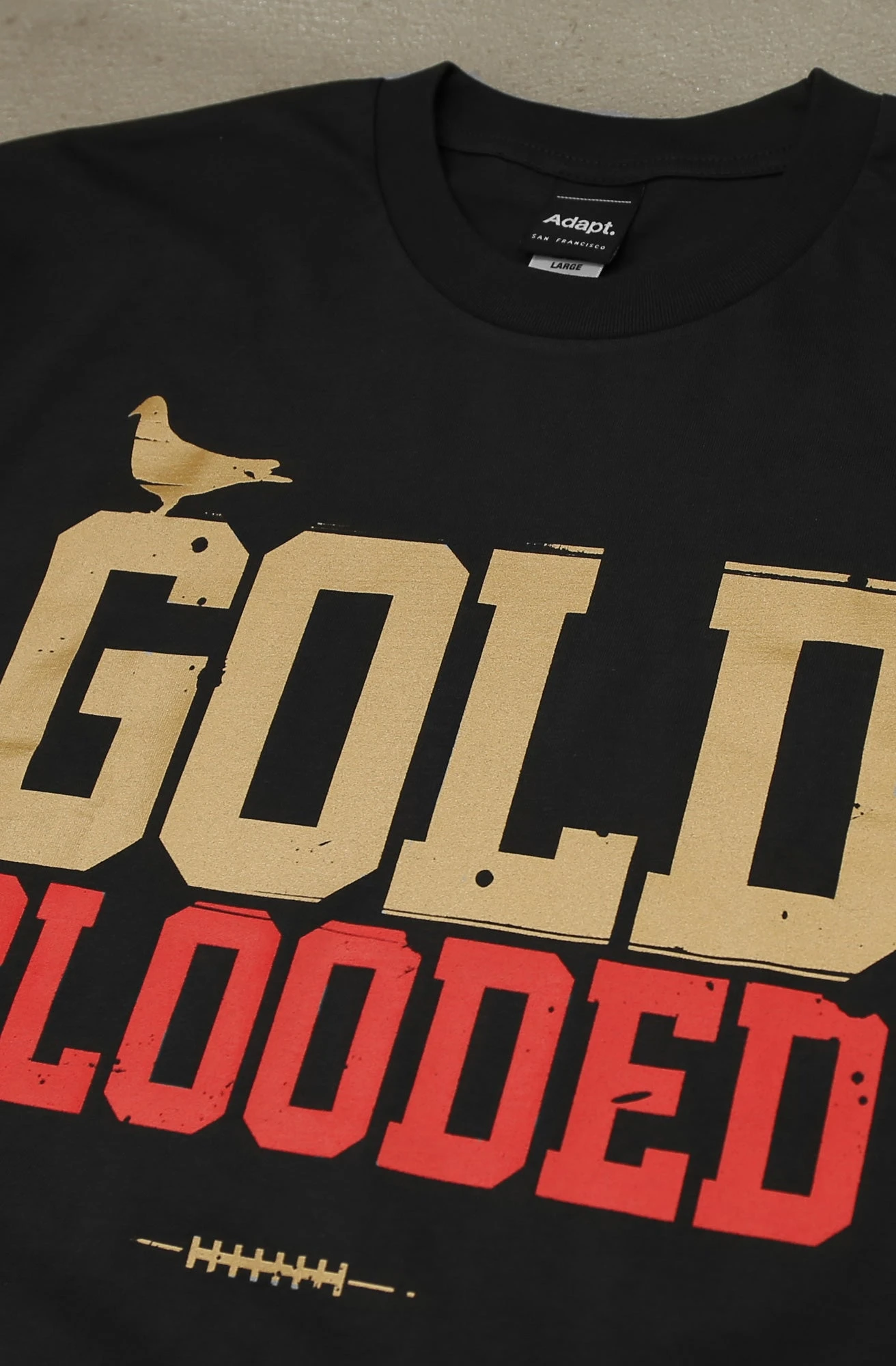Gold Blooded (Men's Coal/Red Tee)(Gold Blooded Mens Coal Red Tee) 4 Gold Blooded (Men's Coal/Red Tee)(Gold Blooded Mens Coal Red Tee) - Image 2