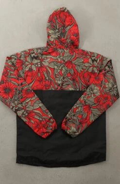 SAVS X Adapt :: Gold Blooded Floral (Men's Black/Red Full-Zip Jacket)(Savs X Adapt Gold Blooded Floral Mens Black Red Full Zip Jacket 1) -Bold Threads Zoom1 91449a49 3efd 4e28 87aa bb7a5d08eb8b