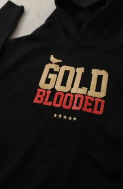 Gold Blooded (Tykes Unisex Black Hoody)(Gold Blooded Tykes Unisex Black Hoody) -Bold Threads Zoom1 e5cd6576 ea32 4d9d 8327 45d0625ca95f