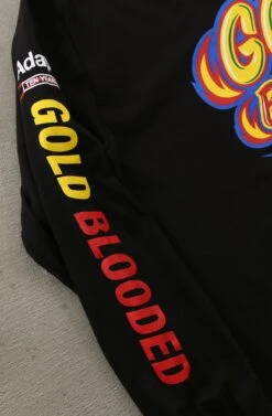 Señor Sisig X Adapt :: Gold Blooded Sisig (Men's Black Long Sleeve Tee)(Senor Sisig X Adapt Gold Blooded Sisig Mens Black Long Sleeve Tee) -Bold Threads Zoom1 e9798103 234e 4fc1 8139 6d78f5069210