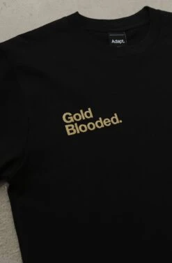 Gold Blooded Low Pro (Men's Black Tee)(Gold Blooded Low Pro Mens Black Tee) -Bold Threads Zoom2 1215f9d5 c9bc 444f 8a2c b238c775ee85