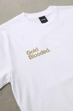 Gold Blooded Low Pro (Men's White Tee)(Gold Blooded Low Pro Mens White Tee) -Bold Threads Zoom2 6490b15f d49b 4d2b a685 1673eb3a0c69