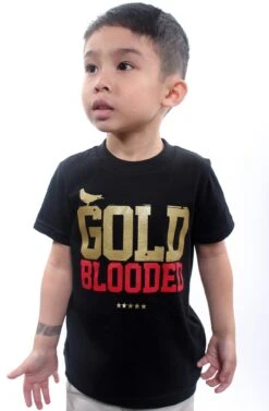 Gold Blooded (Tykes Unisex Black/Red Tee)(Gold Blooded Tykes Unisex Black Tee)