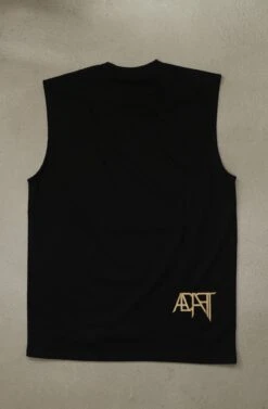 Gold Blooded (Men's Black/Red Sleeveless Tee)(Gold Blooded Mens Black Red Sleeveless Tee) -Bold Threads Zoom2 ddc72427 8d92 402b 9b8d b28cd9c66749