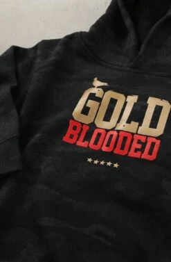 Gold Blooded (Tykes Unisex Storm Camo Hoody)(Gold Blooded Tykes Unisex Storm Camo Hoody) -Bold Threads Zoom2 e611004d 6303 4ea4 a3cd 090d6c9bc8dc