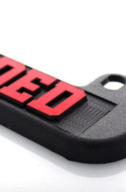 Gold Blooded (Black/Red Motorcycle License Plate Frame)(Gold Blooded Motorcycle License Plate Frame) -Bold Threads Zoom347707