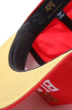 Gold Blooded (Red Snapback Cap)(Gold Blooded Red Snapback Cap) -Bold Threads Zoom3 a55a4733 6ea5 4742 b910 f72759633bb4