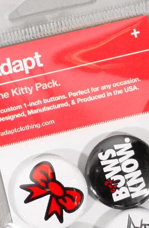 Ashley Vee X Adapt :: Kitty (Button 4-Pack)(Buttons The Kitty Pack) 4 Ashley Vee X Adapt :: Kitty (Button 4-Pack)(Buttons The Kitty Pack) - Image 2