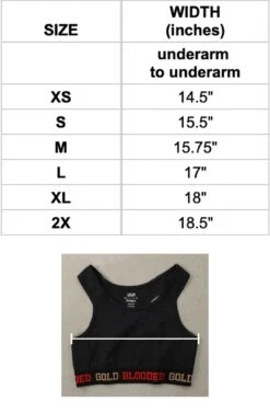 SAVS X Adapt :: Gold Blooded (Women's Black/Red Sports Bra)(Savs X Adapt Gold Blooded Womens Black Red Sports Bra) -Bold Threads Zoom4 117c615b 312b 49cc a05b 01bdebd5e2df