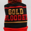 Gold Blooded (Black/Red Beanie)(Gold Blooded Black Red Beanie) -Bold Threads Zoom5313601