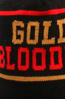Gold Blooded (Black/Red Beanie)(Gold Blooded Black Red Beanie) -Bold Threads Zoom5624895