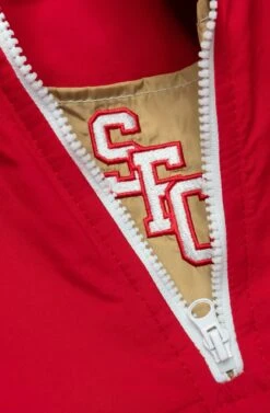 SAVS X Adapt :: Gold Blooded SFC (Men's Red/Gold Stadium Jacket)(Savs X Adapt Gold Blooded Sfc Mens Red Gold Stadium Jacket1) -Bold Threads Zoom5 c08902f4 46f5 49f0 b308 c4a9cb908c1d