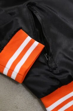 SAVS X Adapt :: Gold Blooded SFC (Men's Black/Orange Satin Jacket)(Savs X Adapt Gold Blooded Sfc Mens Black Orange Satin Jacket) -Bold Threads Zoom6 ac1688f8 4217 453f a2a2 53ee2cce940b