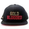 Gold Blooded (Black Snapback Cap)(Gold Blooded 5 Panel Snapback Cap)