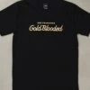 Gold Blooded Script (Men's Black Tee)(Gold Blooded Script Mens Black Tee) -Bold Threads Zoom 05080e91 4395 4d38 8058 1d7f1d33f2db
