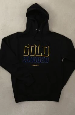 Gold Blooded Eclipse (Men's Black/Royal Hoody)(Gold Blooded Eclipse Mens Black Royal Hoody 1)