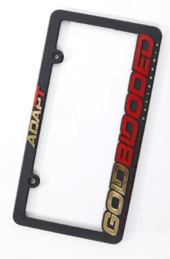 Gold Blooded RPM (Black/Red License Plate Frame)(Copy Of Gold Blooded Rpm Black Red License Plate Frame)