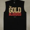 Gold Blooded (Men's Black/Red Sleeveless Tee)(Gold Blooded Mens Black Red Sleeveless Tee) -Bold Threads Zoom 0da37120 adae 4275 ada2 31c010766871