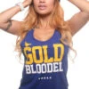 Gold Blooded (Women's Royal Tank Top)(Gold Blooded Womens Royal Tank Top) -Bold Threads Zoom 1733583