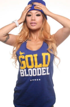 Gold Blooded (Women's Royal Tank Top)(Gold Blooded Womens Royal Tank Top)