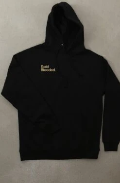 Gold Blooded Low Pro (Men's Black Hoody)(Gold Blooded Low Pro Mens Black Hoody)