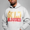 Gold Blooded (Men's Heather/Red Hoody)(Gold Blooded Mens Heather Gold Hoody)