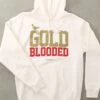 Gold Blooded (Men's Bone/Red Hoody)(Gold Blooded Mens Bone Red Hoody) -Bold Threads Zoom 28bbefb5 665a 4993 b03b 99fadee4ece2