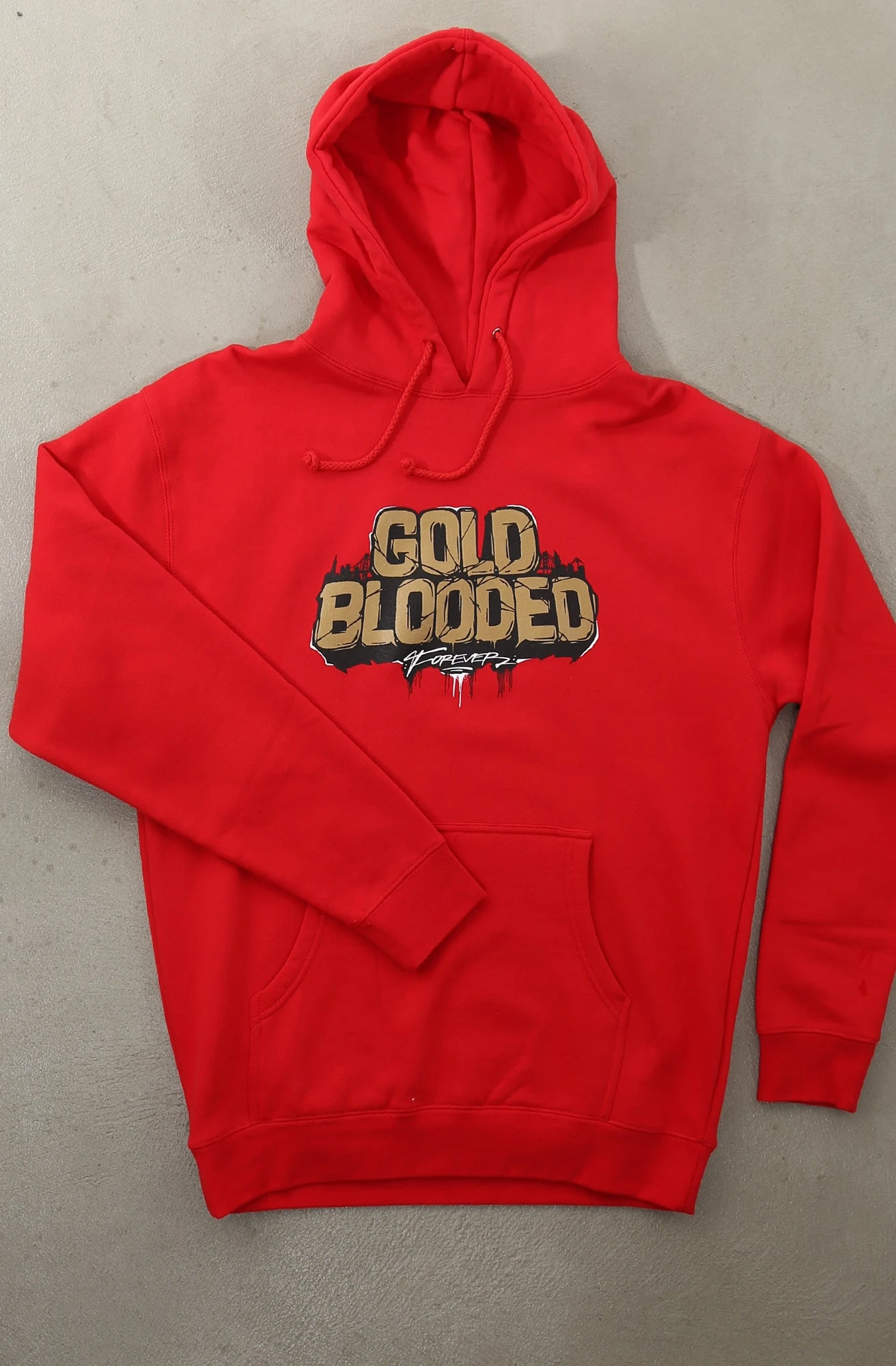 Illuminaries X Adapt :: Gold Blooded Forever (Men's Red Hoody)(Illuminaries X Adapt Gold Blooded Forever Mens Red Hoody) 3 Illuminaries X Adapt :: Gold Blooded Forever (Men's Red Hoody)(Illuminaries X Adapt Gold Blooded Forever Mens Red Hoody)