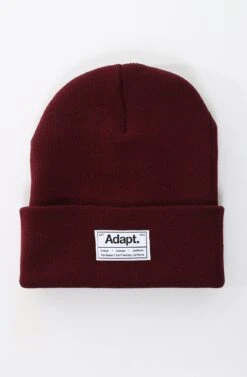 Shivan (Burgundy Cuff Beanie)(Shivan Burgundy Cuff Beanie)
