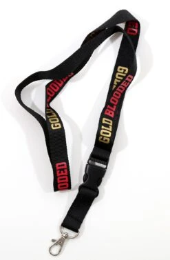 Gold Blooded (Black/Red Lanyard)(Gold Blooded Lanyard)