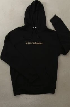 Gold Blooded Definition (Men's Black Hoody)(Gold Blooded Definition Mens Black Hoody 1)