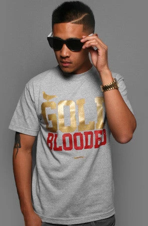 Gold Blooded (Men's Heather/Red Tee)(Gold Blooded Mens Heather Gold Tee) 3 Gold Blooded (Men's Heather/Red Tee)(Gold Blooded Mens Heather Gold Tee)