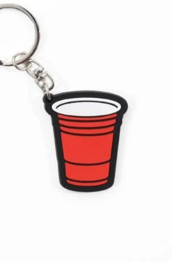 Booger Kids X Adapt :: Party Cup (Black/Red Keychain)(Booger Kids X Adapt Party Cup Black Red Keychain)