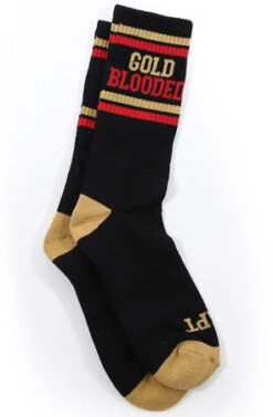 Gold Blooded (Black/Red Socks)(Gold Blooded Socks)