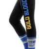 Gold Blooded (Women's Black/Royal Leggings)(Gold Blooded Womens Black Royal Leggings) -Bold Threads Zoom 9b68da94 4120 4320 bf9a 3820ec27390c