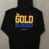 Gold Blooded (Men's Black/Royal Hoody)(Gold Blooded Mens Black Royal Hoody 1)