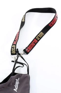 Gold Blooded (Black/Red Detachable Face Mask Strap)(Gold Blooded Black Red Detachable Face Mask Strap)
