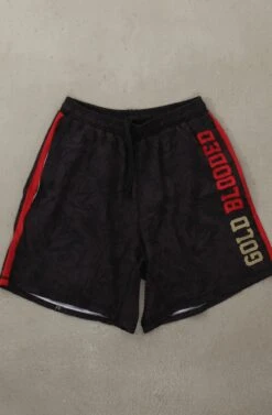SAVS X Adapt :: Gold Blooded (Men's Black/Red Hybrid Shorts)(Savs X Adapt Gold Blooded Mens Black Red Hybrid Shorts)