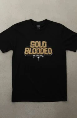 Illuminaries X Adapt :: Gold Blooded Forever (Men's Black Tee)(Illuminaries X Adapt Gold Blooded Forever Mens Black Tee)