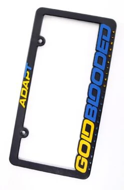 Gold Blooded RPM (Black/Royal License Plate Frame)(Gold Blooded Rpm Black Royal License Plate Frame)