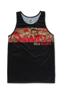 SAVS X Adapt :: Gold Blooded Floral (Men's Black/Red Tank)(Savs X Adapt Gold Blooded Floral Mens Black Red Tank)