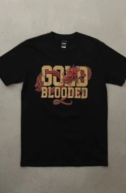 Gold Blooded CNY Edition (Men's Black Tee)(Gold Blooded Cny Edition Mens Black Gold Tee 1)