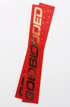 Gold Blooded RPM (Red/Gold Shimmer Sticker 2-Pack)(Gold Blooded Rpm Red Gold Shimmer Sticker 2 Pack)